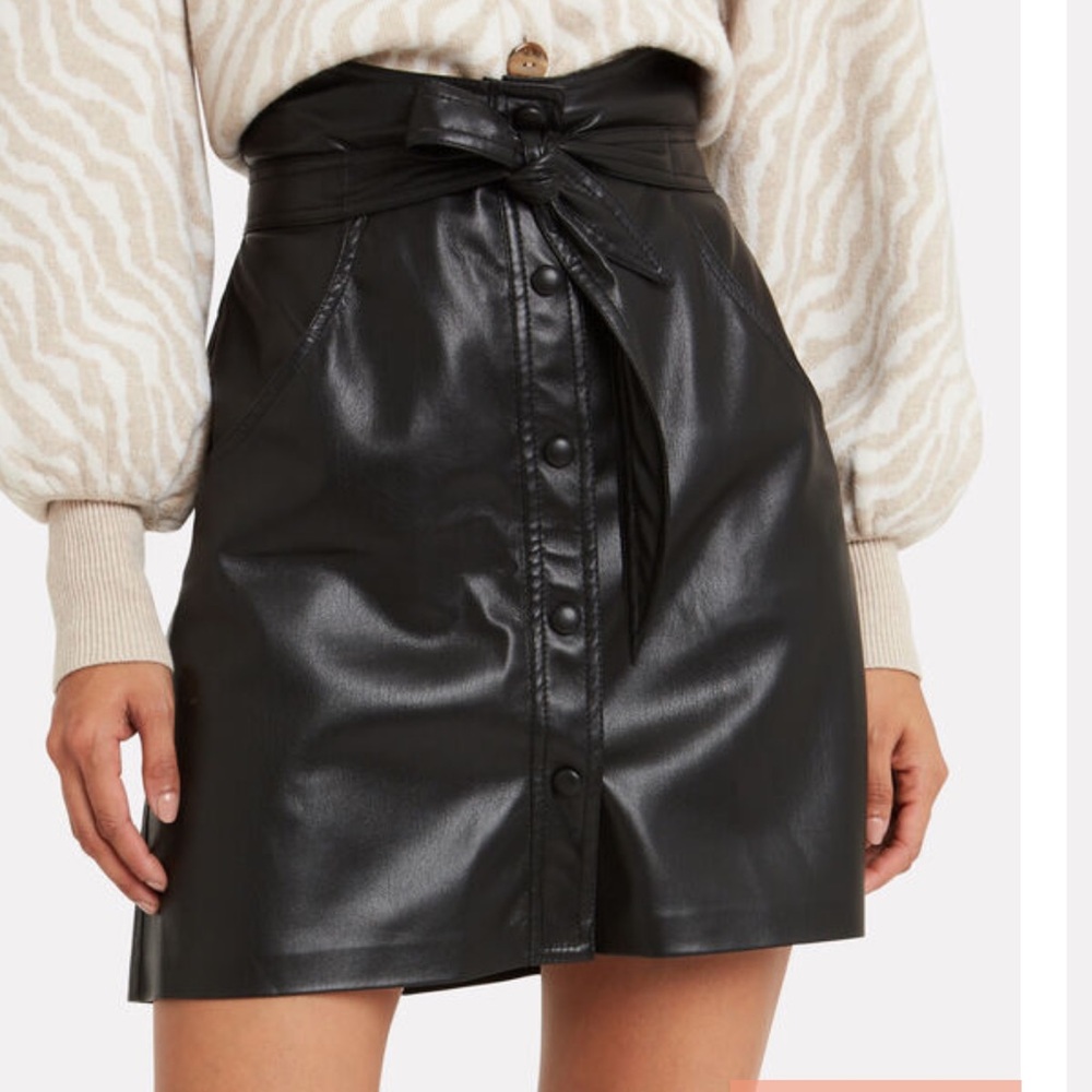 Nanushka vegan leather mini skirt